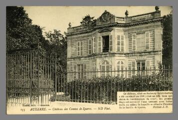 1 vue  - 155. Auxerre. Château des Comtes de Sparre (ouvre la visionneuse)