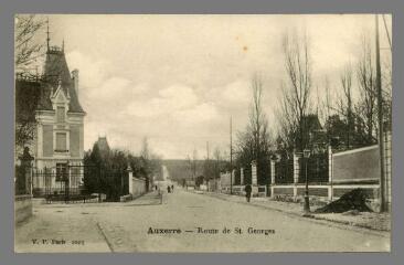1 vue  - Auxerre. Route de St.-Georges (ouvre la visionneuse)