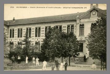 1 vue  - 100. Auxerre. École normale d\'Instituteurs. Hôpital temporaire 34 (ouvre la visionneuse)