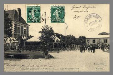 1 vue  - 13. Exposition Nationale d\'Auxerre 1908. Café-restaurant Vidal (ouvre la visionneuse)
