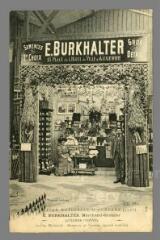 1 vue  - Exposition Nationale d\'Auxerre 1908. Magasin E. Burkhalter, marchand de grains (ouvre la visionneuse)