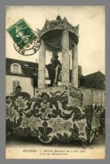 1 vue  - 13. Auxerre. Retraite illuminée du 2 août 1908 : Char des Mandolinistes (ouvre la visionneuse)