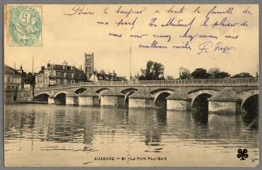 1 vue  - Auxerre. 81. Le pont Paul-Bert. (ouvre la visionneuse)