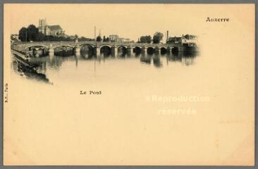 1 vue  - Auxerre. Le pont. (ouvre la visionneuse)