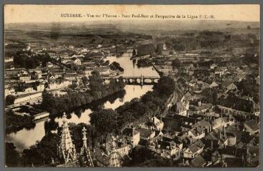 1 vue  - Auxerre. Vue sur l\'Yonne. Pont Paul Bert et perspective de la ligne P-.L-.M. (ouvre la visionneuse)