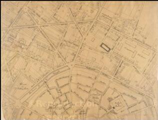 1 vue  - Plan d\'Auxerre (en 10 feuilles) [centre-ville ouest, école normale de filles, Boussicats, caserne Vauban] (ouvre la visionneuse)