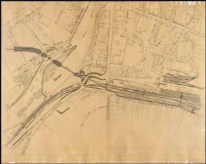 1 vue  - Plan d\'Auxerre (en 10 feuilles) [Rive-droite, Arbre-Sec, gare Saint-Gervais] (ouvre la visionneuse)