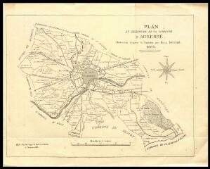 1 vue « Plan du territoire de la commune d'Auxerre : réduction d'après le cadastre par Emile Bouché, 1905 », échelle 1:4000e.