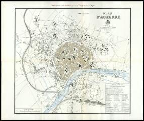 1 vue « Plan d'Auxerre édité par Albert Gallot, imprimeur, 1903 »,