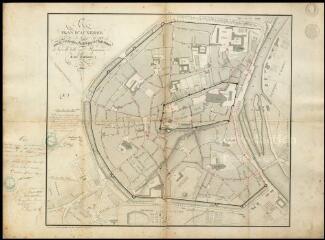 1 vue  - « Plan d\'Auxerre pour les recherches historiques et statistiques sur cette ville, ses monuments et ses environs, 1829 » gravé par Blondeau, graveur du roi au dépôt de la guerre. (ouvre la visionneuse)
