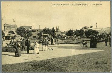1 vue  - Exposition Nationale d\'Auxerre (1908) – Les Jardins (ouvre la visionneuse)
