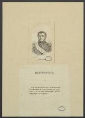 1 vue  - Portrait de Edme-Etienne Borne, baron puis comte Desfourneaux, général d\'Empire, né à Vézelay le 22 avril 1767, mort à Paris en 1849 (ouvre la visionneuse)