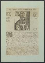 1 vue  - Portrait de Pierre-Roger de Beaufort, archidiacre de Sens, cardinal vers 1353, élu Pape en 1370, sous le nom de Grégoire XI (ouvre la visionneuse)