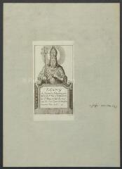 1 vue  - Portrait de Saint-Guerry, de Tonnerre, religieux puis abbé de Saint-Pierre-le-Vif (Sens), archevêque de Sens (vers 697) (ouvre la visionneuse)