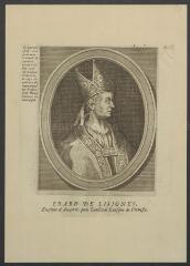 1 vue  - Portrait de Erard de Lesignes, chanoine d\'Auxerre, évêque d\'Auxerre, puis cardinal de France (ouvre la visionneuse)