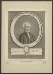 1 vue  - Portrait de Jean-Etienne Menu de Chomorceau, 1724-1802, lieutenant général honoraire du bailliage de Villeneuve-le-Roy (sur Yonne) (ouvre la visionneuse)