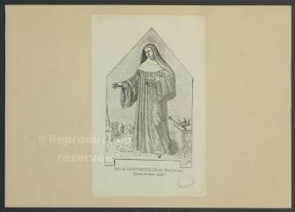 1 vue  - Portrait de Sainte Theodechilde en religieuse (ouvre la visionneuse)