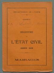 4 vues  - Registres de Laborde pour 1925 : registre des mariages. (ouvre la visionneuse)