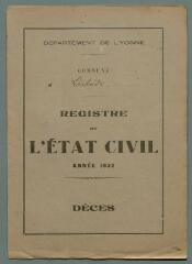 4 vues  - Registres de Laborde pour 1932 : registre des décès. (ouvre la visionneuse)