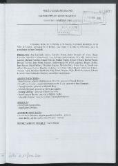 2 vues  - Liste des présents et absents à la séance du 11 février 2000 (ouvre la visionneuse)