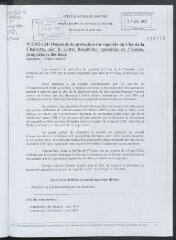 2 vues  - 2002-124 Demande de protection du vignoble du Clos de la Chaînette, par le centre hospitalier spécialisé de l\'Yonne, propriétaire des lieux (ouvre la visionneuse)