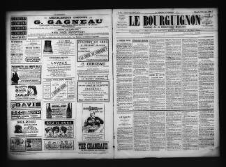 3 vues  - Le Bourguignon : journal de la démocratie radicale, n° 95, dimanche 6 novembre 1898 (ouvre la visionneuse)