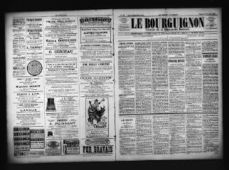 3 vues  - Le Bourguignon : journal de la démocratie radicale, n° 106, samedi 19 novembre 1898 (ouvre la visionneuse)