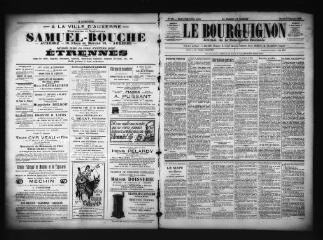 3 vues  - Le Bourguignon : journal de la démocratie radicale, n° 141, samedi 31 décembre 1898 (ouvre la visionneuse)