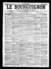 4 vues  - Le Bourguignon : journal de la démocratie radicale-socialiste, n° 51, samedi 2 mars 1907 (ouvre la visionneuse)