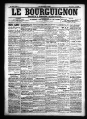 4 vues  - Le Bourguignon : journal de la démocratie radicale-socialiste, n° 89, mercredi 17 avril 1907 (ouvre la visionneuse)