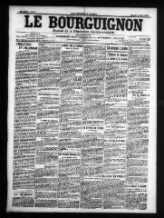 4 vues  - Le Bourguignon : journal de la démocratie radicale-socialiste, n° 63, samedi 14 mars 1908 (ouvre la visionneuse)