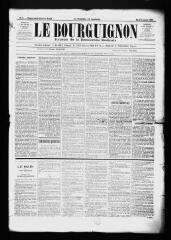 3 vues  - Le Bourguignon : journal de la démocratie radicale, n° 2, mardi 3 janvier 1899 (ouvre la visionneuse)