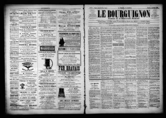 3 vues  - Le Bourguignon : journal de la démocratie radicale, n° 36, samedi 11 février 1899 (ouvre la visionneuse)