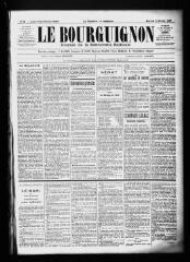 3 vues  - Le Bourguignon : journal de la démocratie radicale, n° 39, mercredi 15 février 1899 (ouvre la visionneuse)