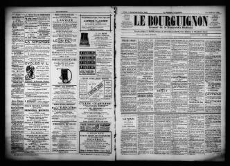 3 vues  - Le Bourguignon : journal de la démocratie radicale, n° 46, jeudi 23 février 1899 (ouvre la visionneuse)