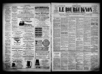 3 vues  - Le Bourguignon : journal de la démocratie radicale, n° 52, jeudi 2 mars 1899 (ouvre la visionneuse)