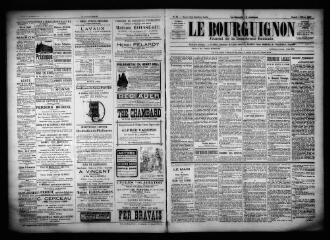 3 vues  - Le Bourguignon : journal de la démocratie radicale, n° 60, samedi 11 mars 1899 (ouvre la visionneuse)