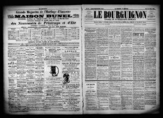 3 vues  - Le Bourguignon : journal de la démocratie radicale, n° 68, mardi 21 mars 1899 (ouvre la visionneuse)