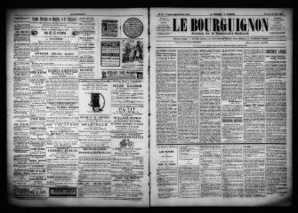 3 vues  - Le Bourguignon : journal de la démocratie radicale, n° 69, mercredi 22 mars 1899 (ouvre la visionneuse)