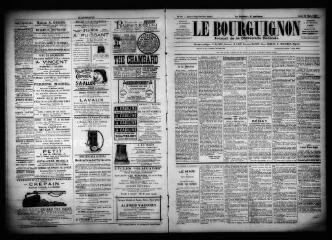 3 vues  - Le Bourguignon : journal de la démocratie radicale, n° 70, jeudi 23 mars 1899 (ouvre la visionneuse)