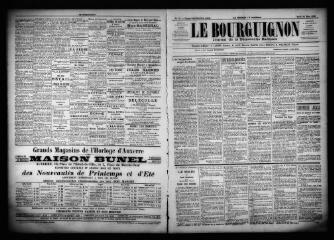 3 vues  - Le Bourguignon : journal de la démocratie radicale, n° 74, mardi 28 mars 1899 (ouvre la visionneuse)