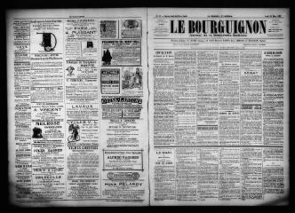 3 vues  - Le Bourguignon : journal de la démocratie radicale, n° 76, jeudi 30 mars 1899 (ouvre la visionneuse)
