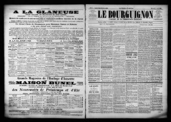 3 vues  - Le Bourguignon : journal de la démocratie radicale, n° 80, mercredi 5 avril 1899 (ouvre la visionneuse)