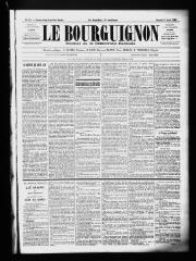 3 vues  - Le Bourguignon : journal de la démocratie radicale, n° 83, samedi 8 avril 1899 (ouvre la visionneuse)