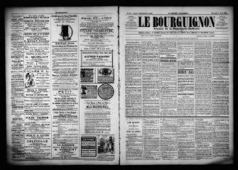 3 vues  - Le Bourguignon : journal de la démocratie radicale, n° 84, dimanche 9 avril 1899 (ouvre la visionneuse)
