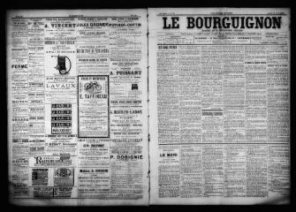 3 vues  - Le Bourguignon : journal de la démocratie radicale, n° 93, jeudi 20 avril 1899 (ouvre la visionneuse)