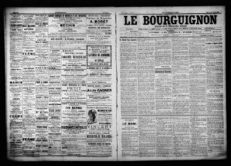 3 vues  - Le Bourguignon : journal de la démocratie radicale, n° 97, mardi 25 avril 1899 (ouvre la visionneuse)