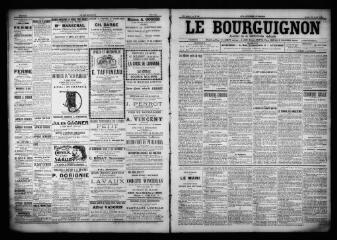 3 vues  - Le Bourguignon : journal de la démocratie radicale, n° 99, jeudi 27 avril 1899 (ouvre la visionneuse)