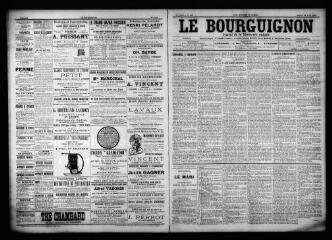 3 vues  - Le Bourguignon : journal de la démocratie radicale, n° 101, samedi 29 avril 1899 (ouvre la visionneuse)