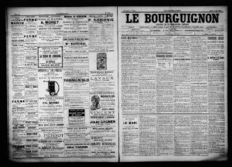 3 vues  - Le Bourguignon : journal de la démocratie radicale, n° 103, mardi 2 mai 1899 (ouvre la visionneuse)